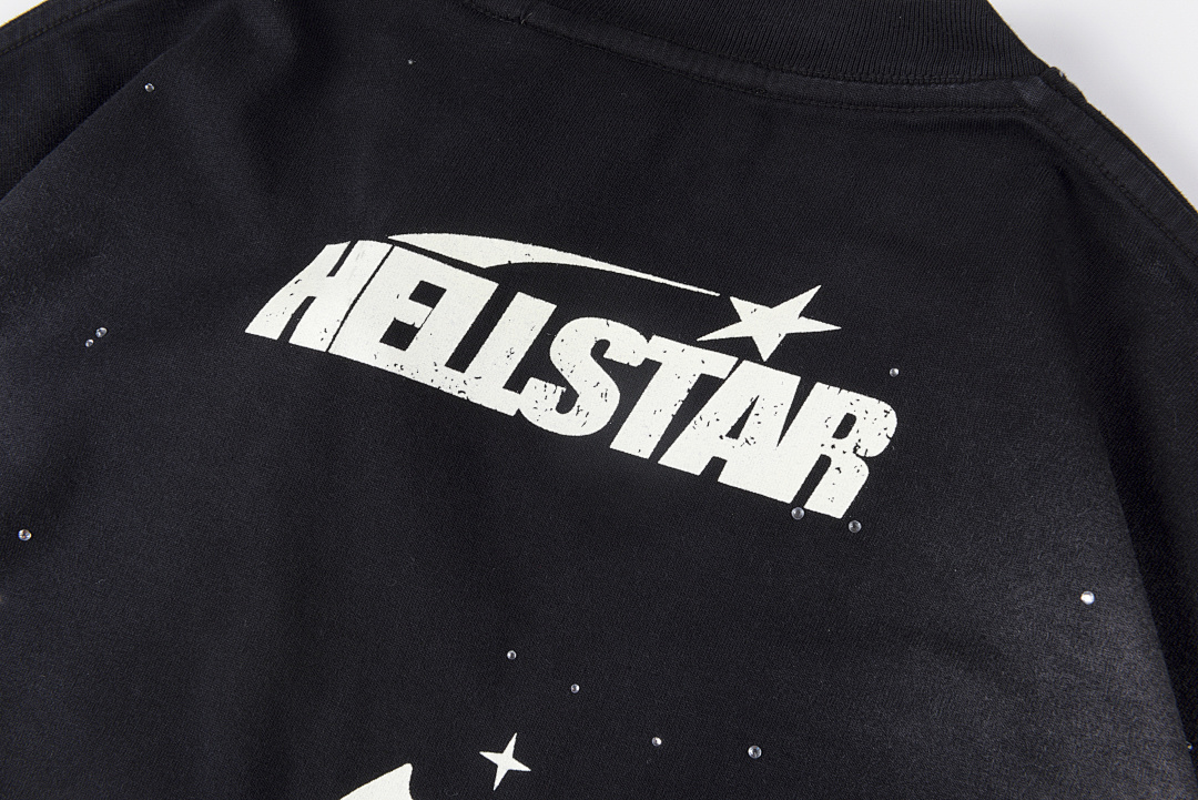 Hellstar 168 HELLSTAR STUDIOS Small Diamond Water Solid Cotton Short Sleeve Black S-XL - Image 9