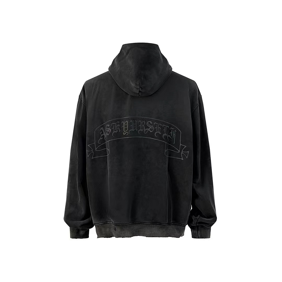 Unbranded 228 ASK ASKYURSELF Print Fleece Grey Apricot Black S-XL 4064# - Image 39