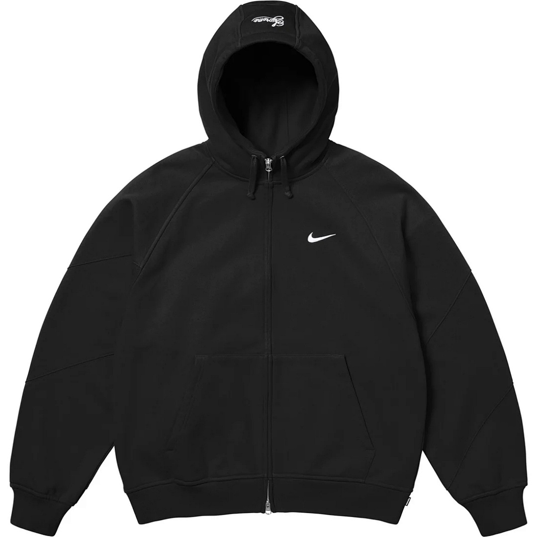 Supreme 398 SWEATSHIRT Embroidered LOGO Wide Black Grey Red S-XL - Image 6