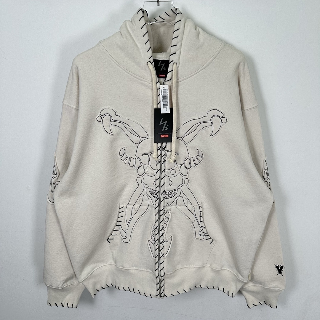 Supreme 498 YS Y'S BY YOHJI YAMAMOTO/ Mountain Collab ZIP UP HOODED / Black Light Apricot S - Image 15