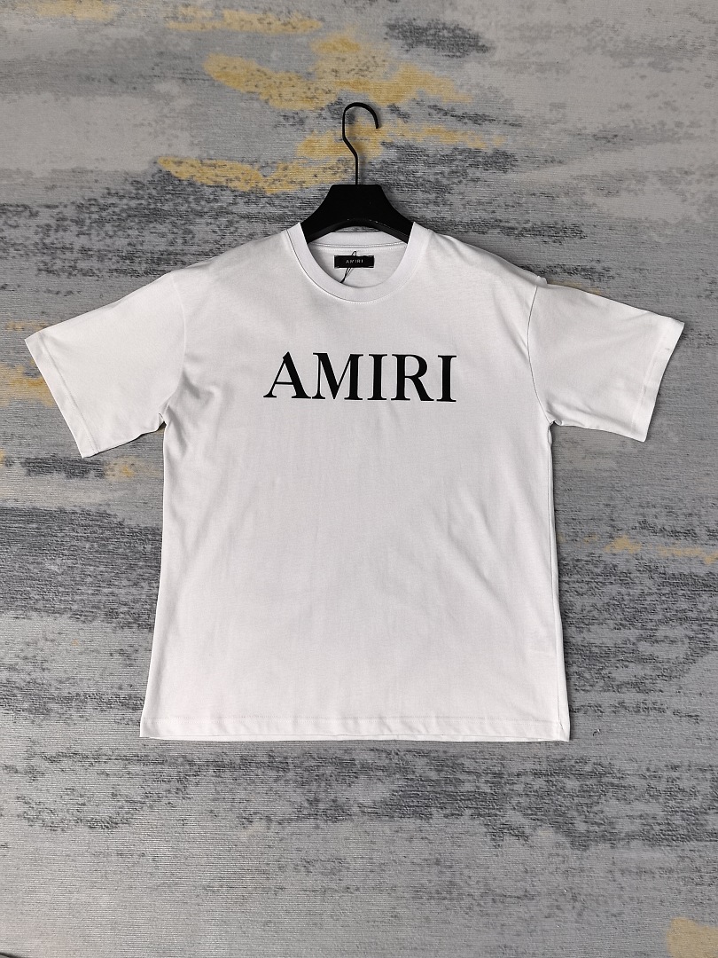 AMIRI 118 26Ss New Logo Print Short Sleeve T Black White S M L XL 9924# - Image 25