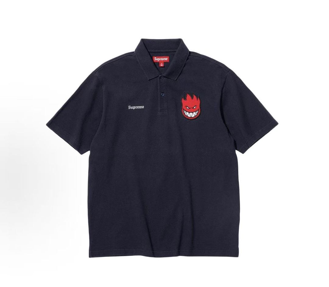 Ralph Lauren 258 SS26 Polo Small Fire Embroidered Canvas Short Sleeve : Black White S-XL - Image 5