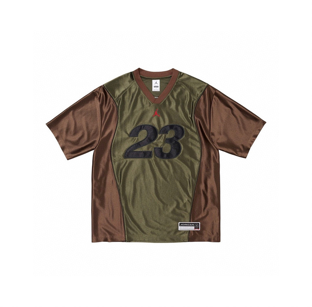 Supreme 258 Collab FW24 WEEK7 Warm Up Jersey Logo Short Sleeve / : Sky Blue Black Military Green Coffee S M L - Image 7