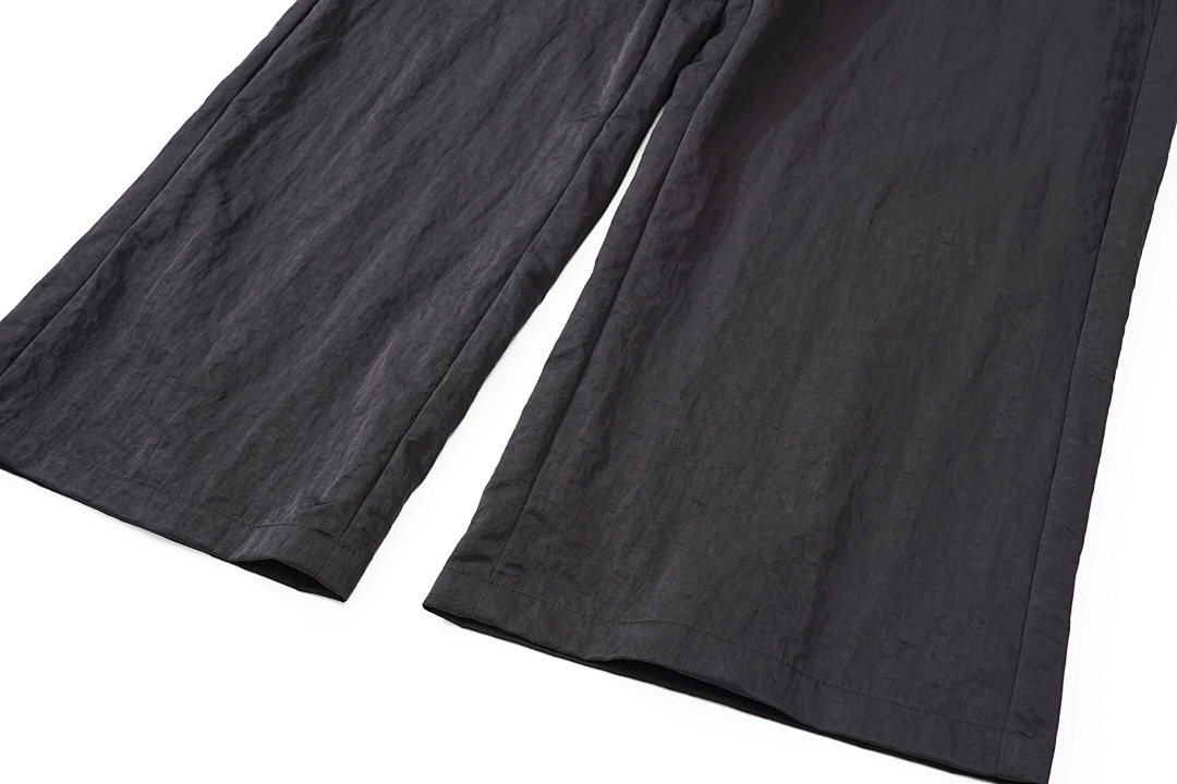 Balenciaga 238 VUJADE VD CRUSHED NYLON TRACK PANTS Model Long Black S-XL 7234# - Image 11