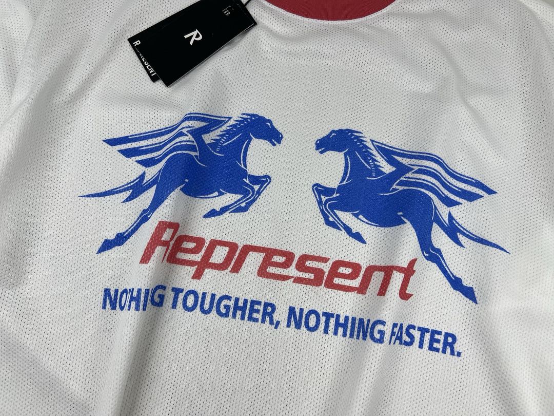 Represent 138 REP Long Sleeve : Black White S M L - Image 12
