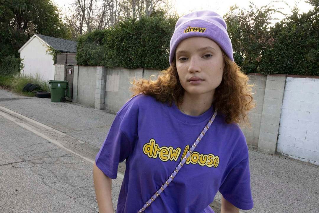 Drew House 98 DREW HOUSE SS TEE VIOLET LOGO Print Short Sleeve T Purple Yellow Black S M L - Image 18