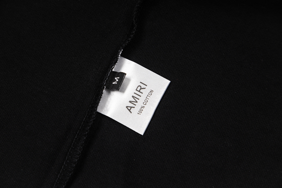 AMIRI 118 26Ss New Logo Print Short Sleeve T Black White S M L XL 9926# - Image 14