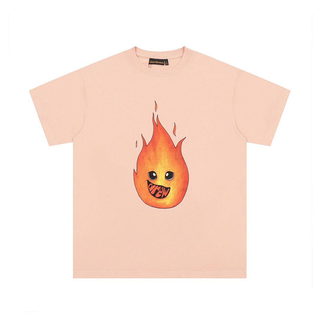 Drew House 118 Drew House Fire Flame Short Sleeve T Pink : S-XL DR08#