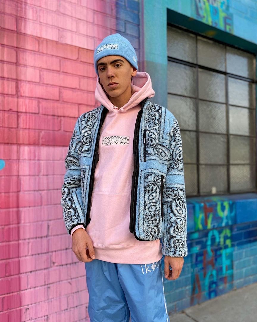 Supreme 248 Fruit Floral Embroidered Label SUP Bandana Box Logo Hooded Sweatshirt BOXLOGO Velvet Black Grey Red Pink Sky Blue S-XL S303# - Image 107