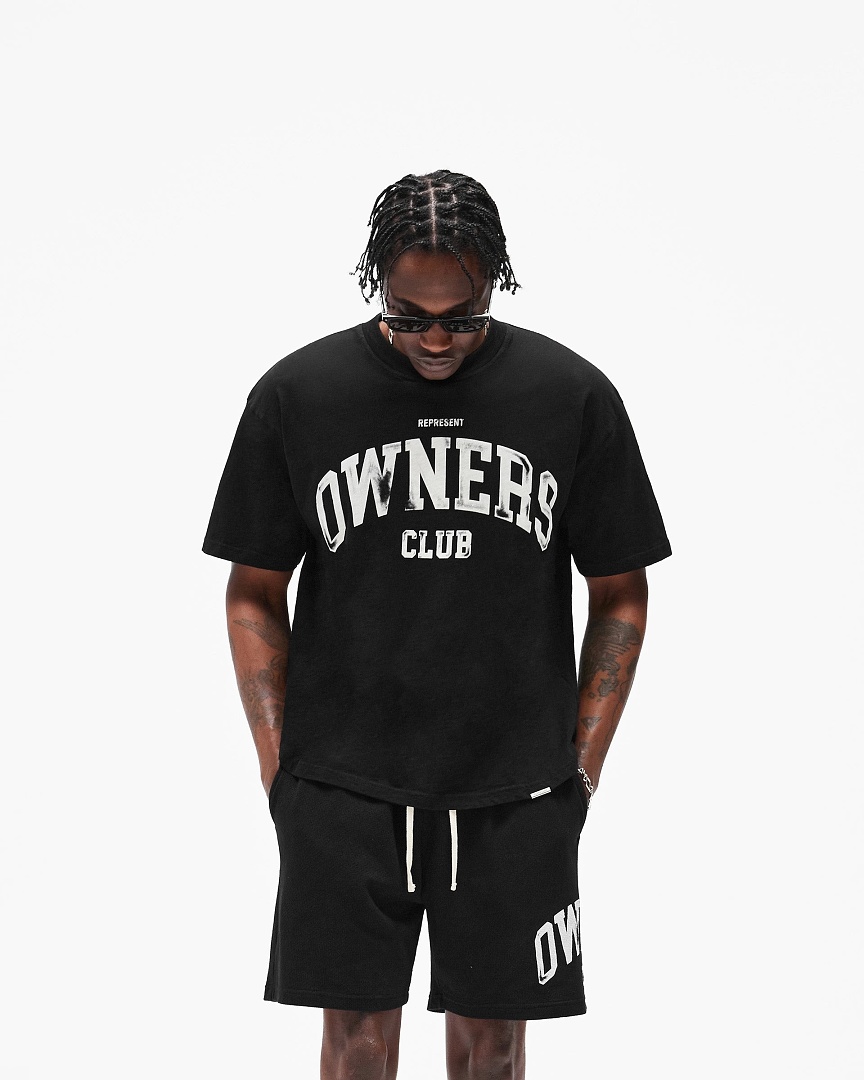 Off-White 128 REPRESENT New High Mens Womens Top Wide Short Sleeve T : S M L XL Washed Blue Off (White) - Image 41