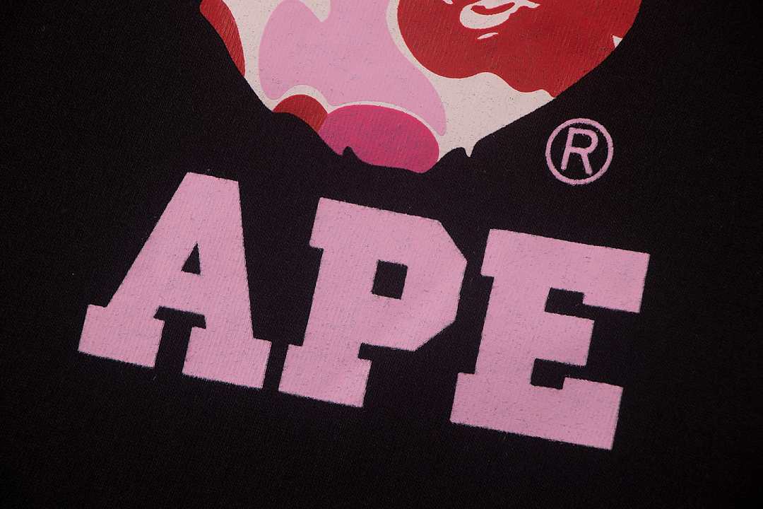 Bape 148 TOP Print Collar Short Sleeve T White S-XL - Image 10