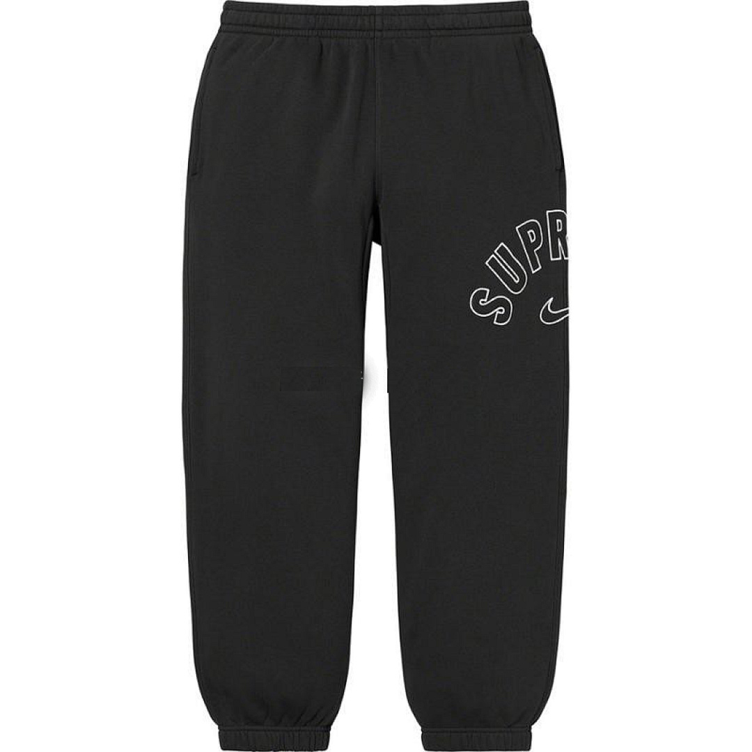 Nike 238 22SS Sup Nike Arc Sweatpant Collab Embroidered LOGO Velvet Long Black Grey S M L XL 1445#
