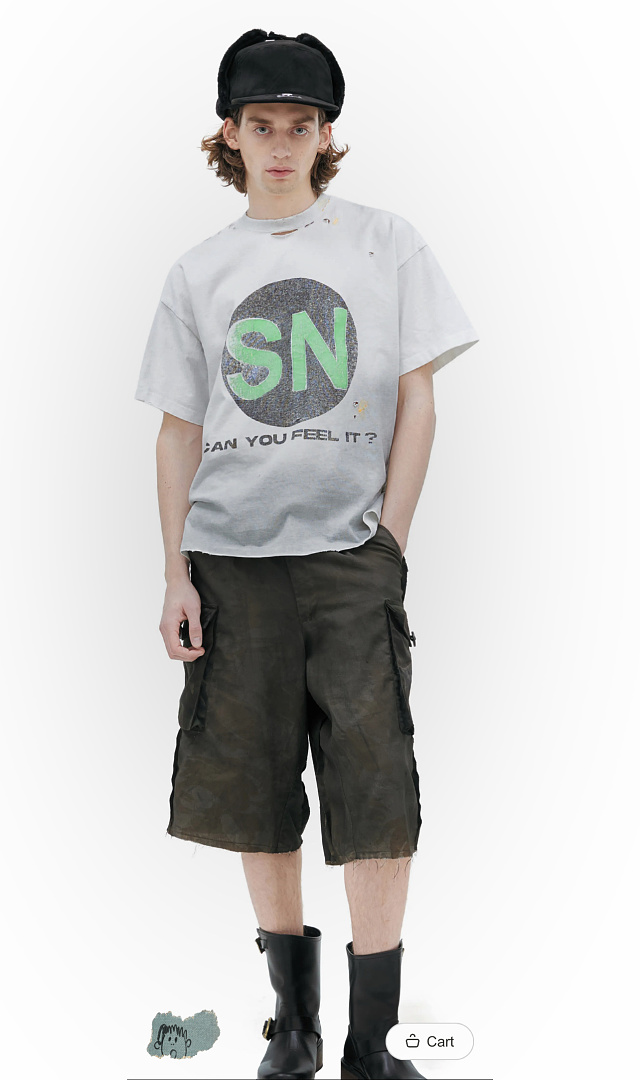 Off-White 128 Satoshi Nakamoto SN Label Short Sleeve T : Off White S M L - Image 19