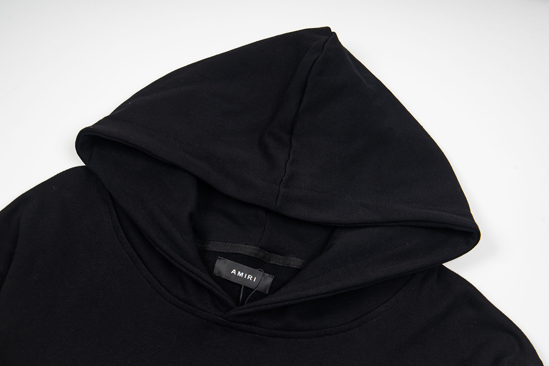 AMIRI 218 Wide Version Model Long Sleeve Black White S M L XL 605# - Image 5