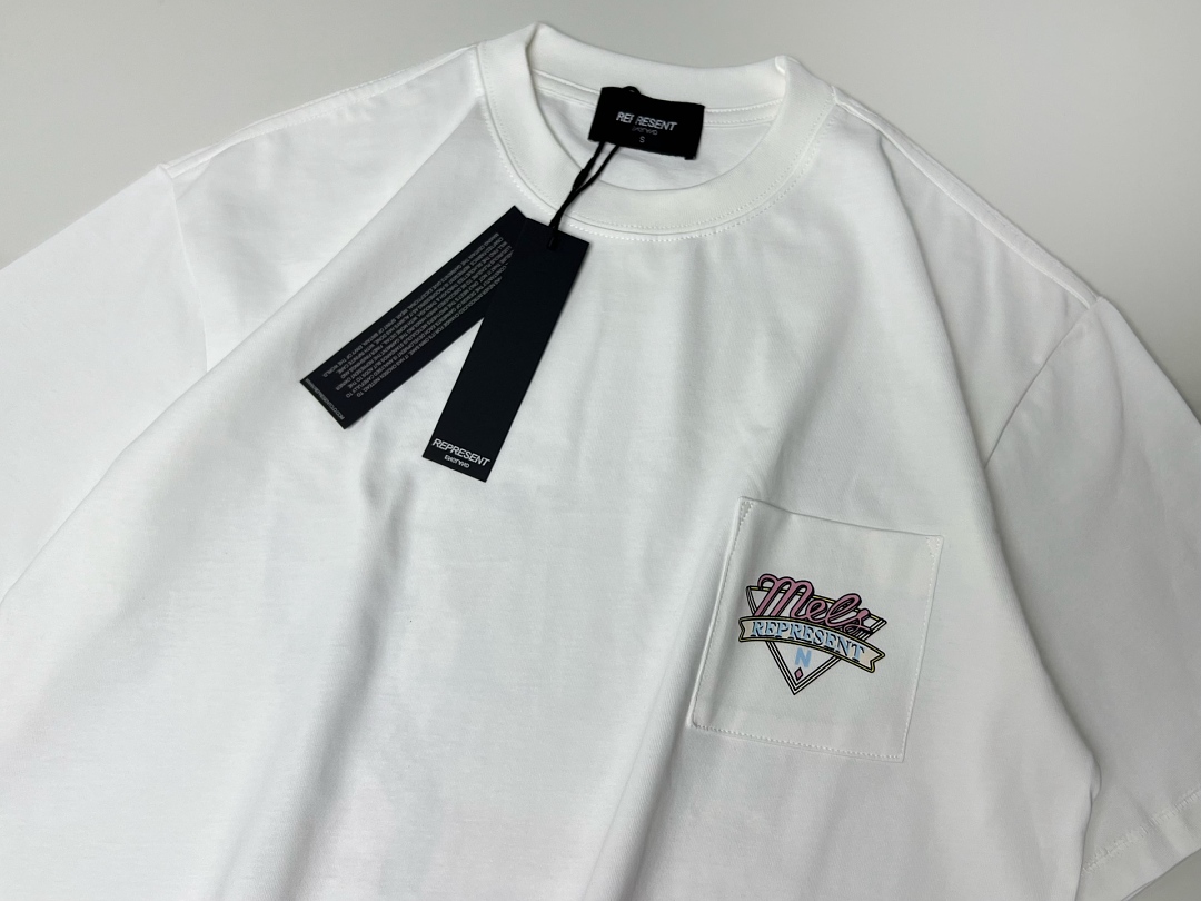 Represent 148 REPRESENT High Mens Womens Wide Washed Short Sleeve : S M L XL (White) - Image 16