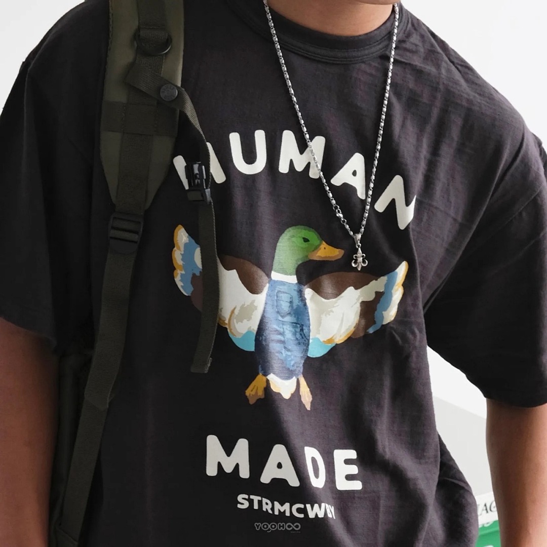 Human Made 118 HUMAN MADE GRAPHIC T-SHIRT Green Top Print Cotton Short Sleeve T : Black White S M L - Image 6