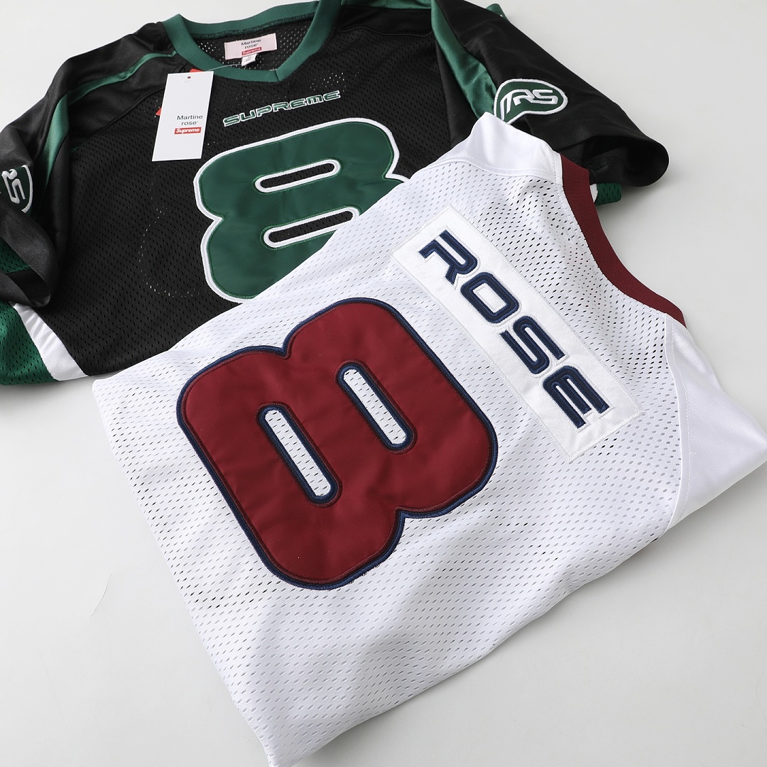 Supreme 298 Martine Rose Collab Short Sleeve Mens Womens : White, Black S-XL - Image 8