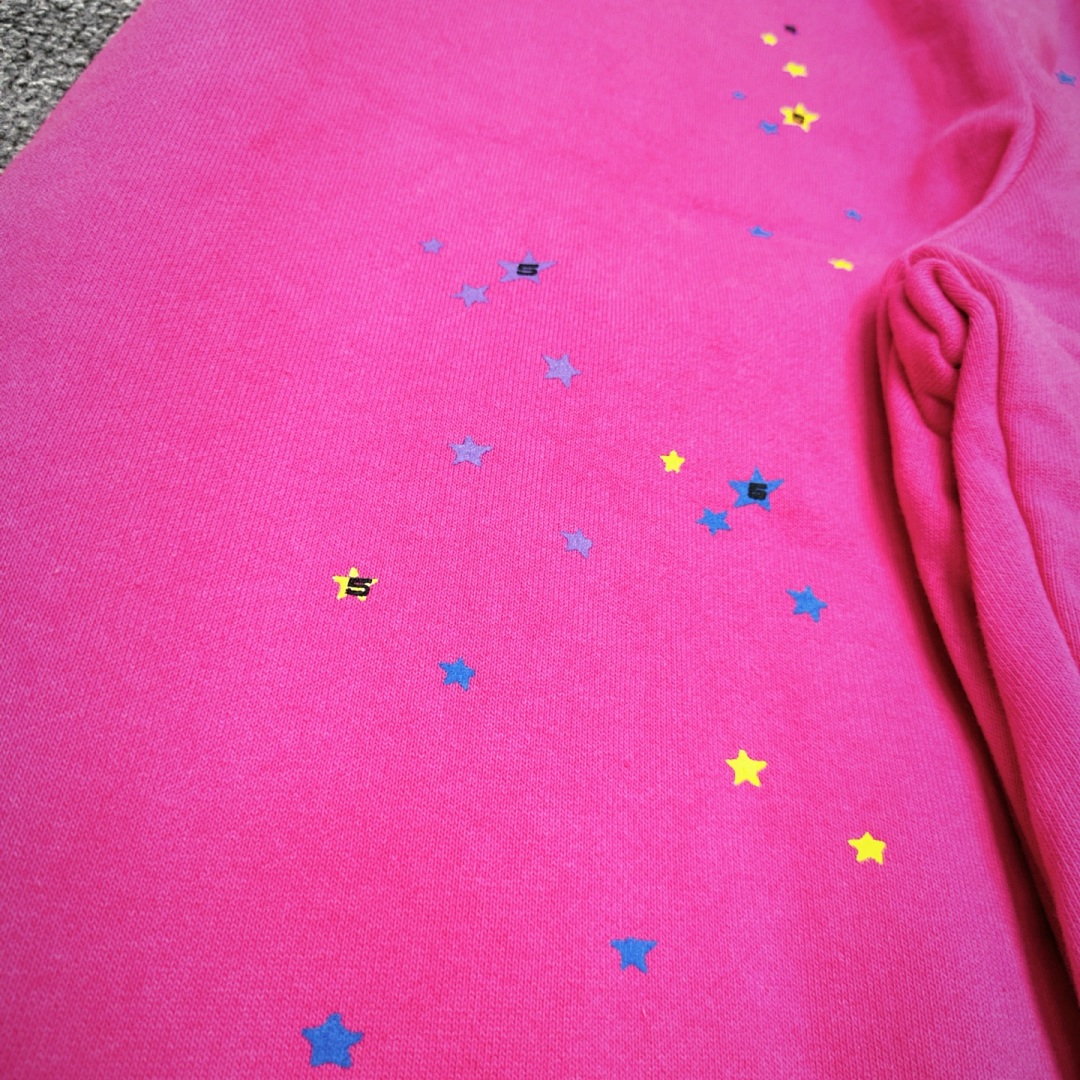 Sp5der 278 Pink V2 Sp5Der FW23 SWEATS Mens Womens Long : S-XXL - Image 15