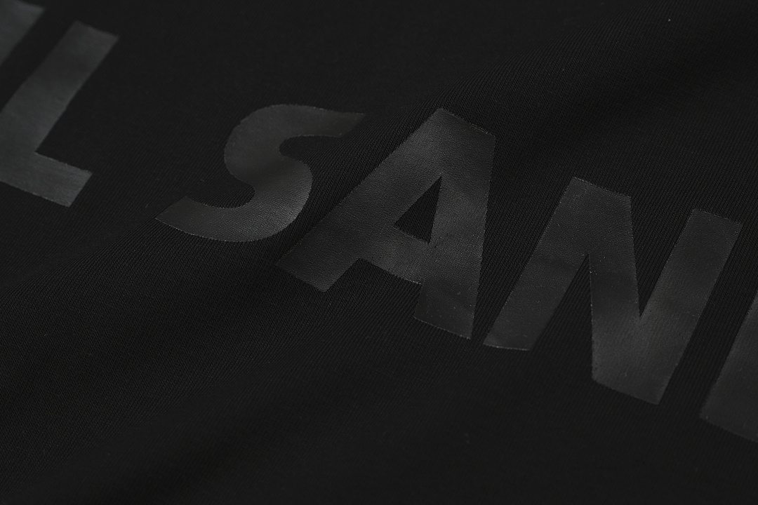 Unbranded 108 JIL SANDER Label Print Logo Short Sleeve T Black White Cream Apricot S-XL J9888# - Image 9