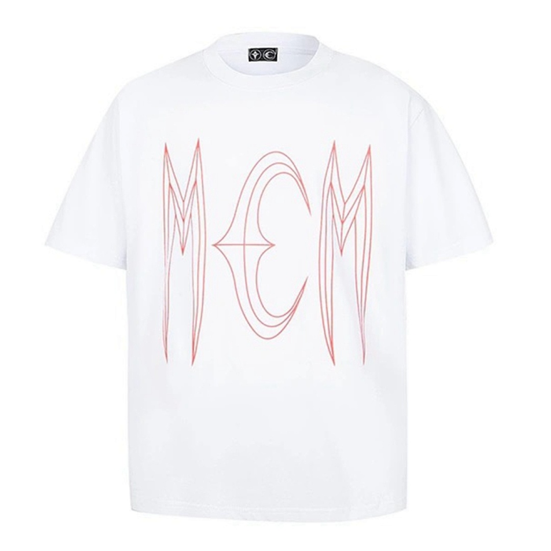 Christian Louboutin 108 THUG CLUB TCM T-SHIRTS LOGO Print Short Sleeve T Black White S-L 8009# - Image 35