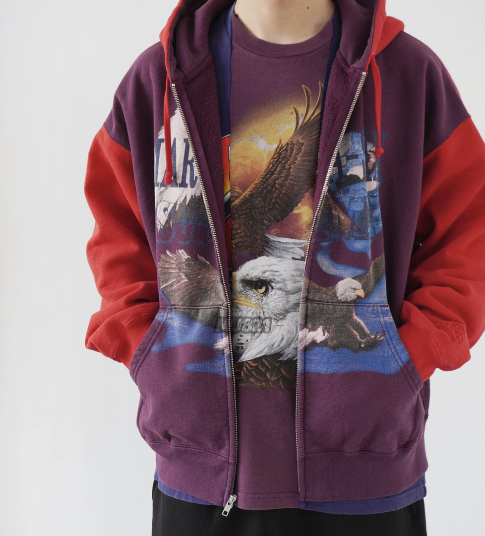 Supreme 398 MM6 EAGLE ZIP UP Classic Black Grey Purple Red S - Image 48