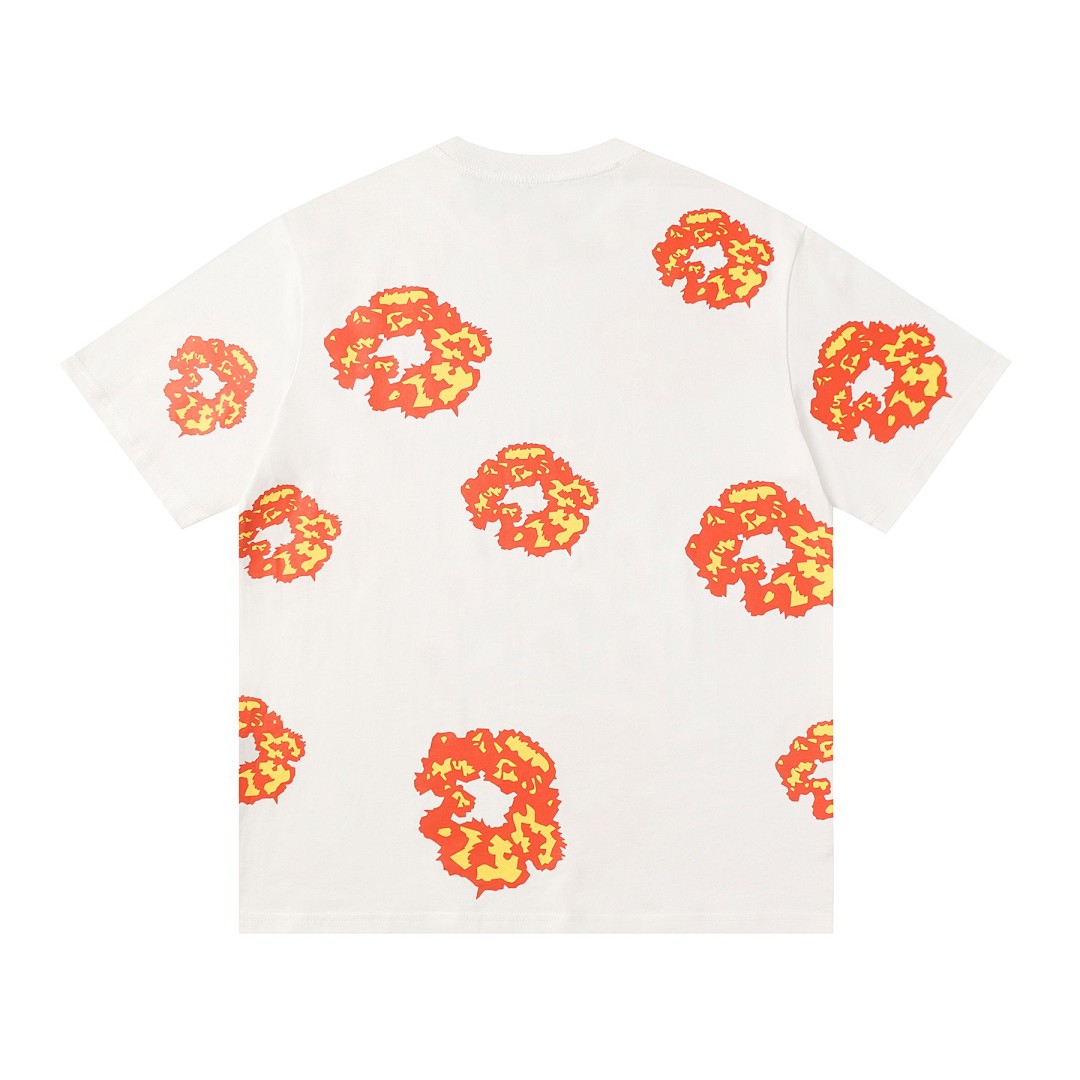 Unbranded 118 DENIM TEARS Cotton Floral High Print Short Sleeve Black White S-XL 351# - Image 12