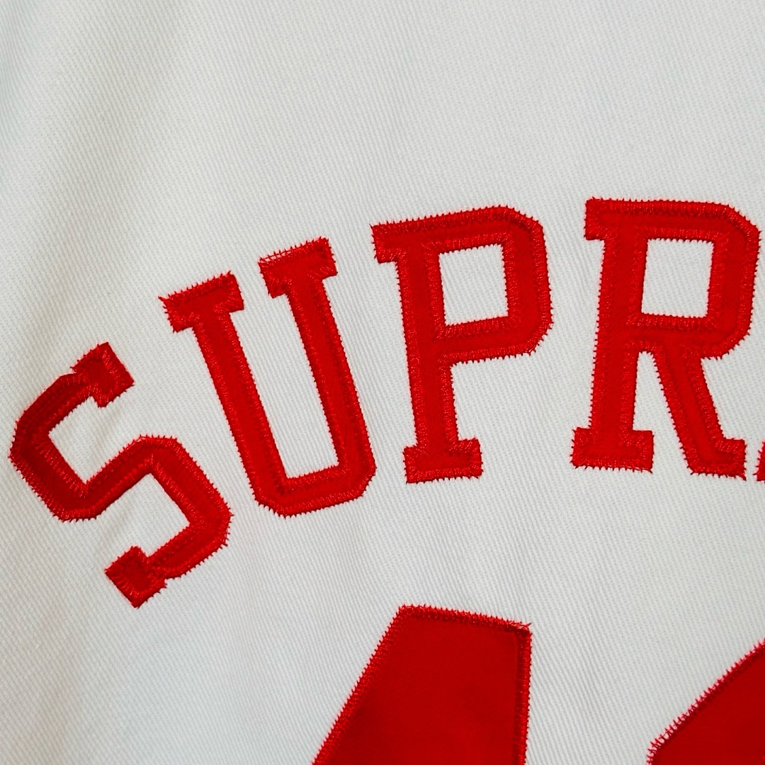 Off-White 268 SS25 40 Acres Twill Baseball Jersey LOGO Short Sleeve Black Off White S-XL - Image 30