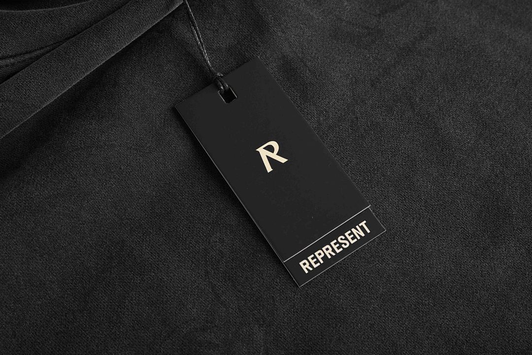 Represent 268 REPRESENT Legacy Hoodie Sky Print Washed : White Black S M L - Image 18