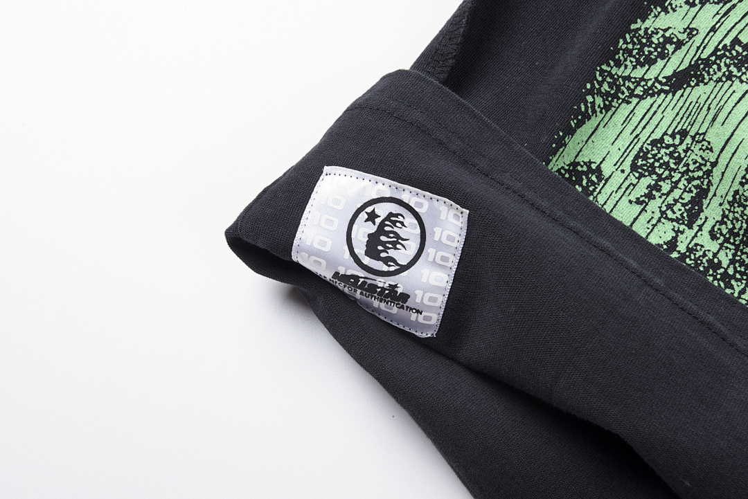Hellstar 178 HELLSTAR STUDIOS Print Solid Cotton Short Sleeve T Water Black S-XL - Image 12