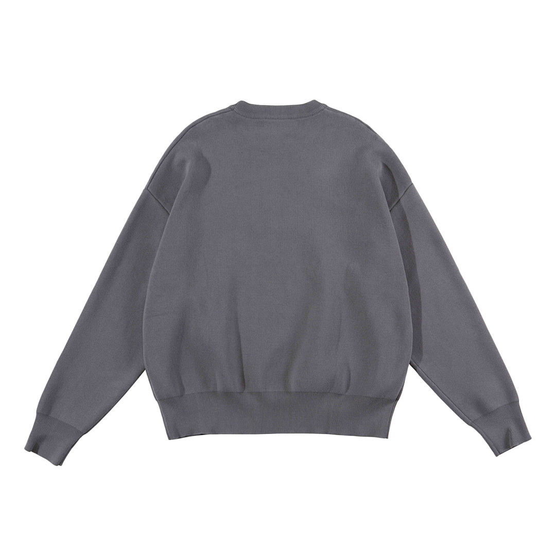 Drew House 218 DREW HOUSE LAVANDER Logo Floral Solid Long Sleeve Fleece Grey Purple S M L - Image 5