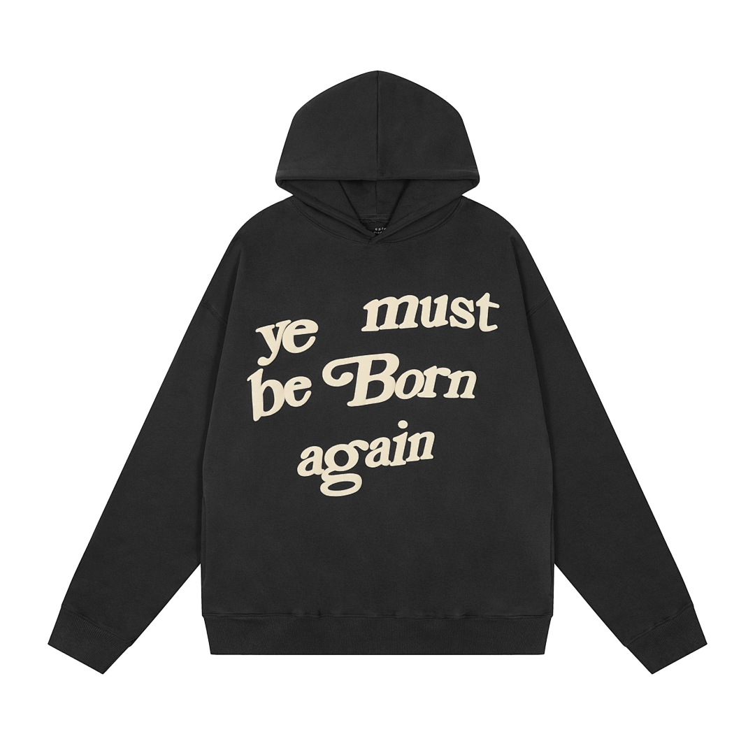 Unbranded 218 CPFM YE MUST BE BORN AGAIN HOODIE Velvet : Black Brown Dark Grey Ink Green Color Blue Yellow Bright Red Orange Purple S M L - Image 4