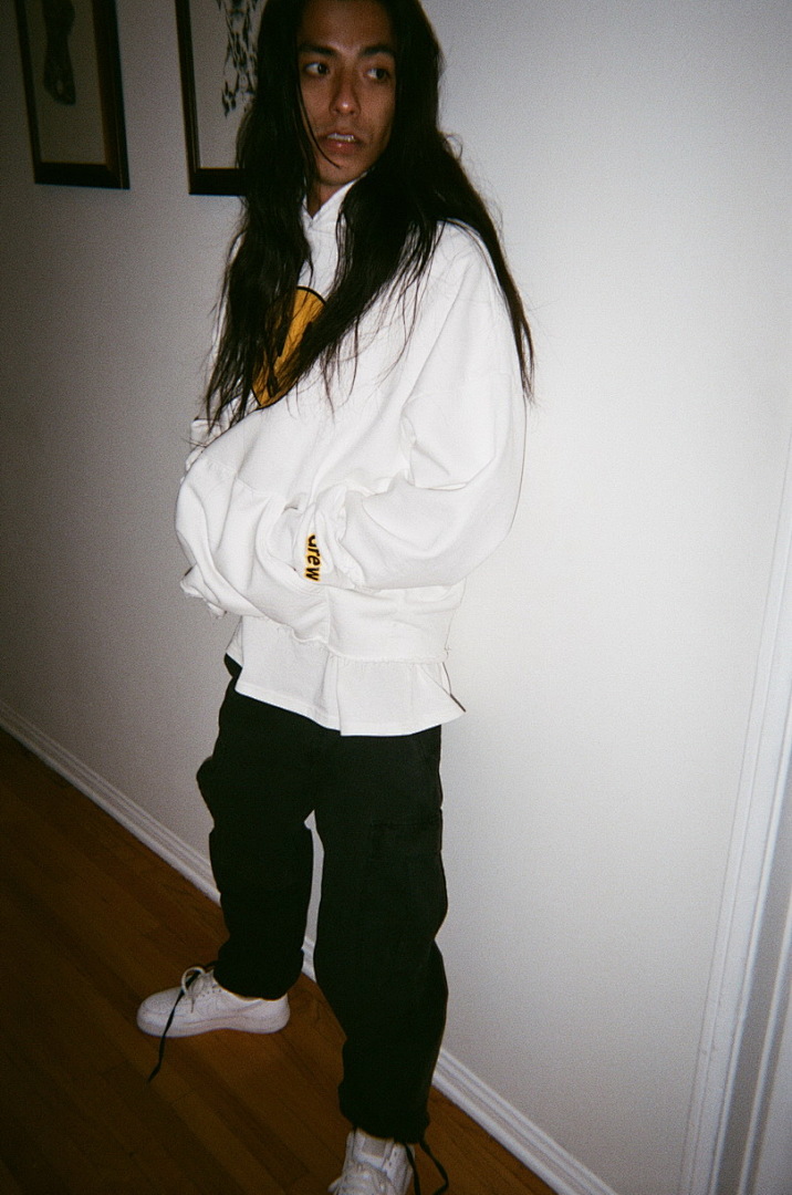 Off-White 218 Drew House 21Ss Mascot Deconstructed Hoodie Black Off White Pink S M L - Image 40