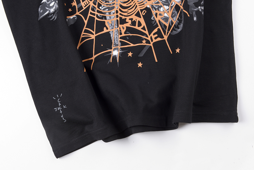 Sp5der 138 Sp5Der Worldwide 555555 TEE Print Short Sleeve Black S-XL - Image 7