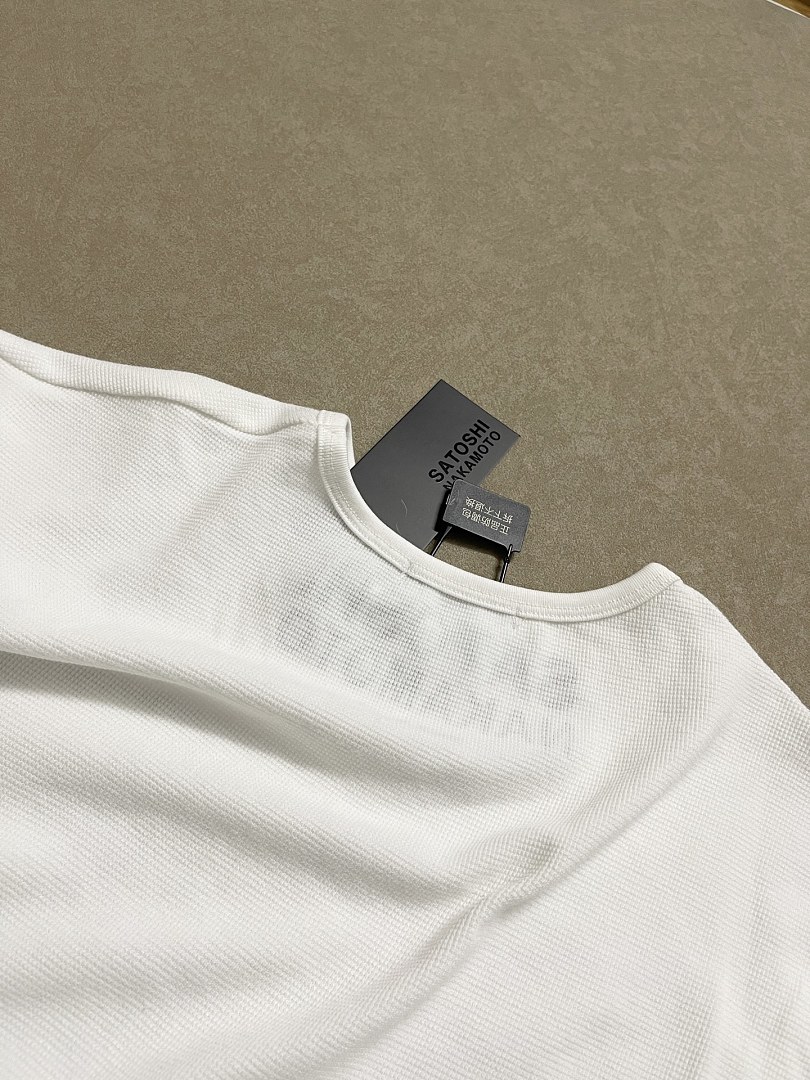 Off-White 148 SATOSHI NAKAMOTO Long Sleeve : Off White Washed Black S M L - Image 15