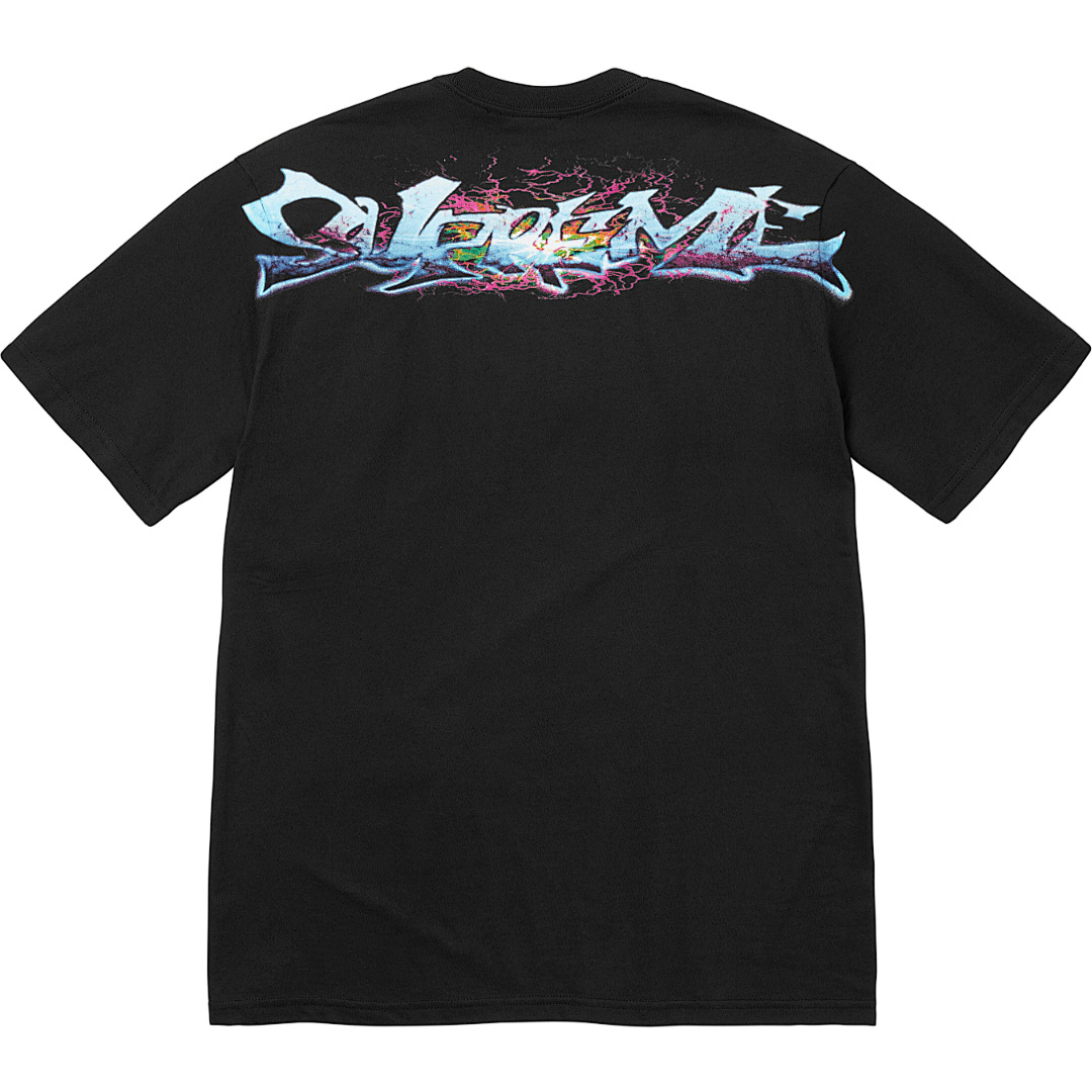 Supreme 148 TAG TEE Label T Black White S-XL - Image 3