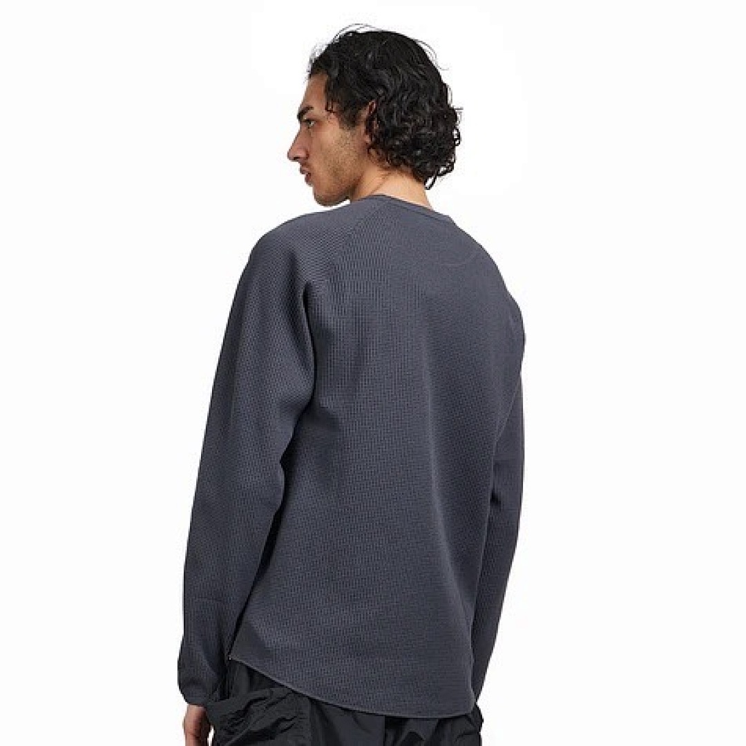 Unbranded 158 Goldwin SS25 SOLOTEX City Embroidered Snow Floral Logo Long Sleeve T : Black Cloud Grey White 2 3 4 5 - Image 5