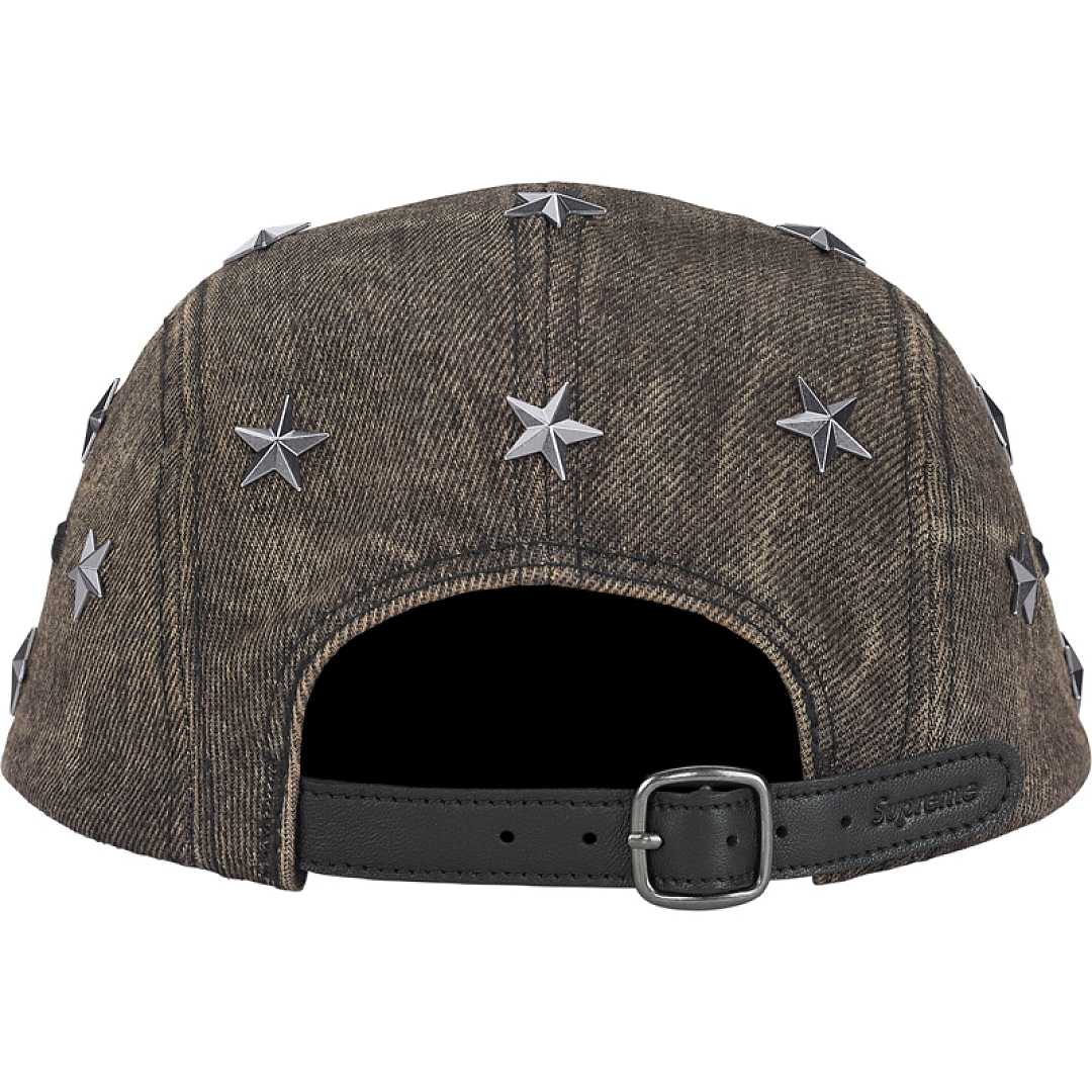 Supreme 168 Water Washed Quilted Camping Hat Stud 5 Star (Black) - Image 4