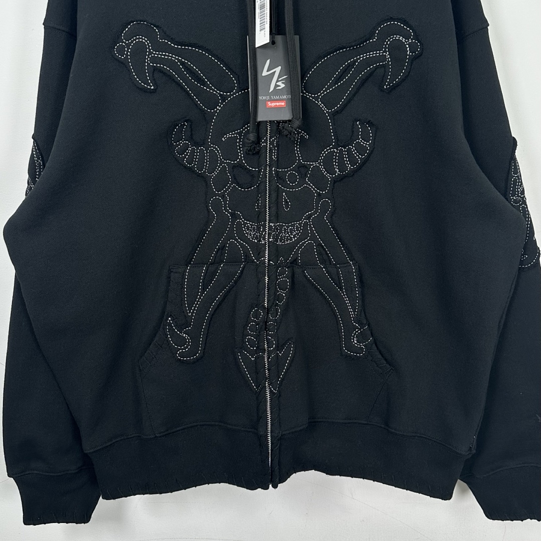 Supreme 498 YS Y'S BY YOHJI YAMAMOTO/ Mountain Collab ZIP UP HOODED / Black Light Apricot S - Image 8