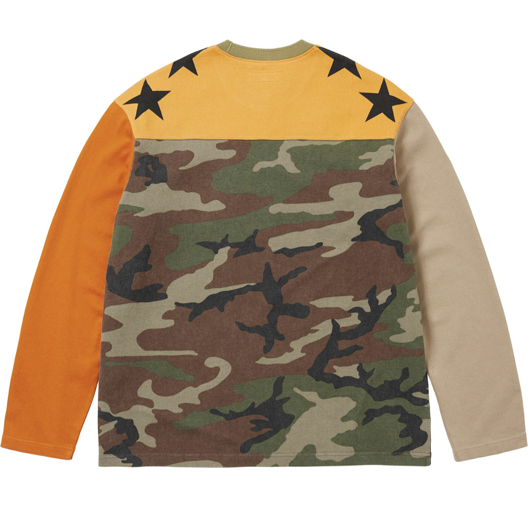Bape 218 Long Sleeve T L/S FOOTBALL TOP 88 Quad Black White Pink Camo S - Image 4