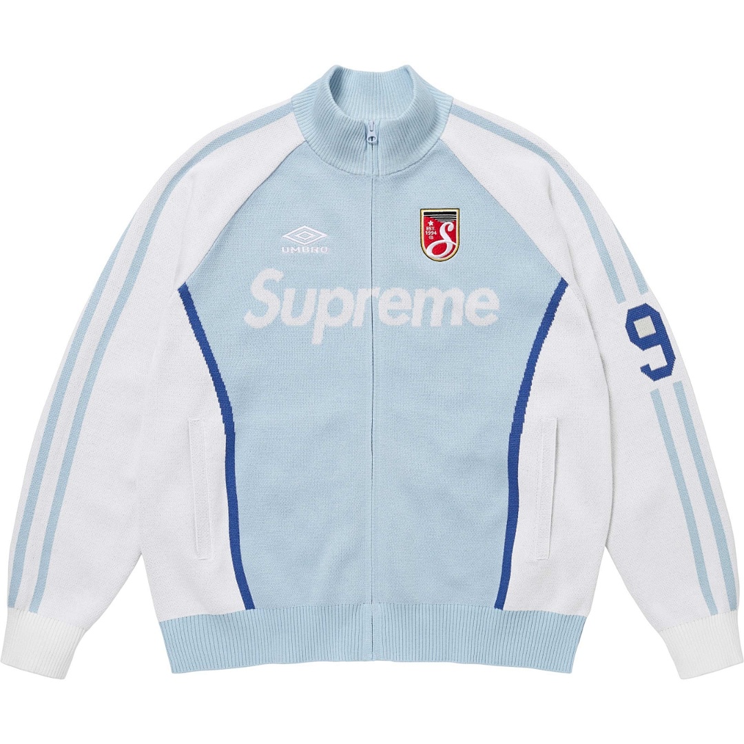 Supreme 398 SS25 Collab Fleece Black Red Purple Light Blue S - Image 6