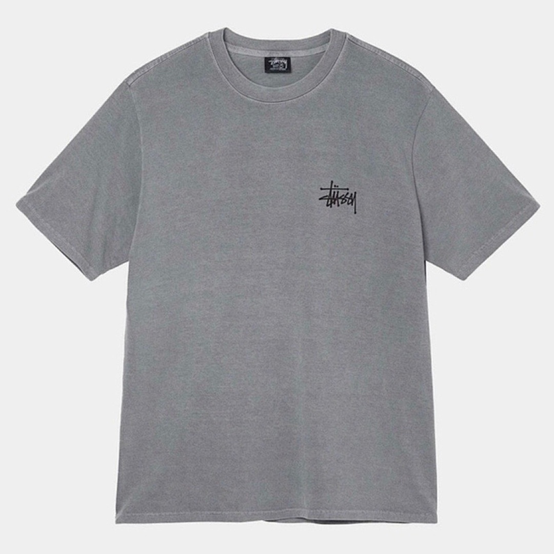 Stussy 98 STU 23SS BASIC LOGO TEE Short Sleeve T : White Black Cream Khaki Water Fruit Green Yellow S M L XL Y0767# - Image 3