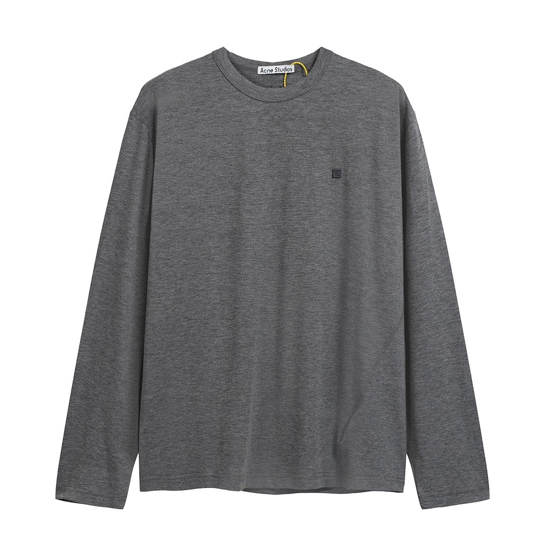 Acne Studios 128 AC Small Label Sole Long Sleeve T Grey S-XL 8207#