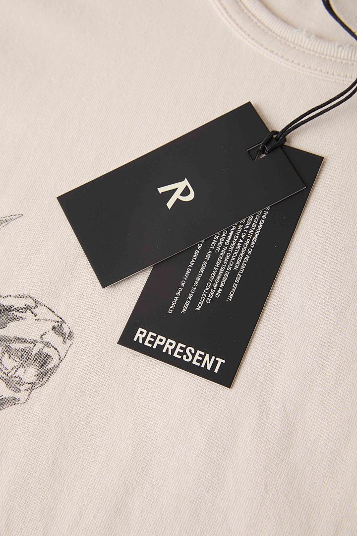 Jordan 138 Rrepresent Hand Drawn Thoroughbred T-Shirt Short Sleeve T : Washed Black White S M L - Image 15