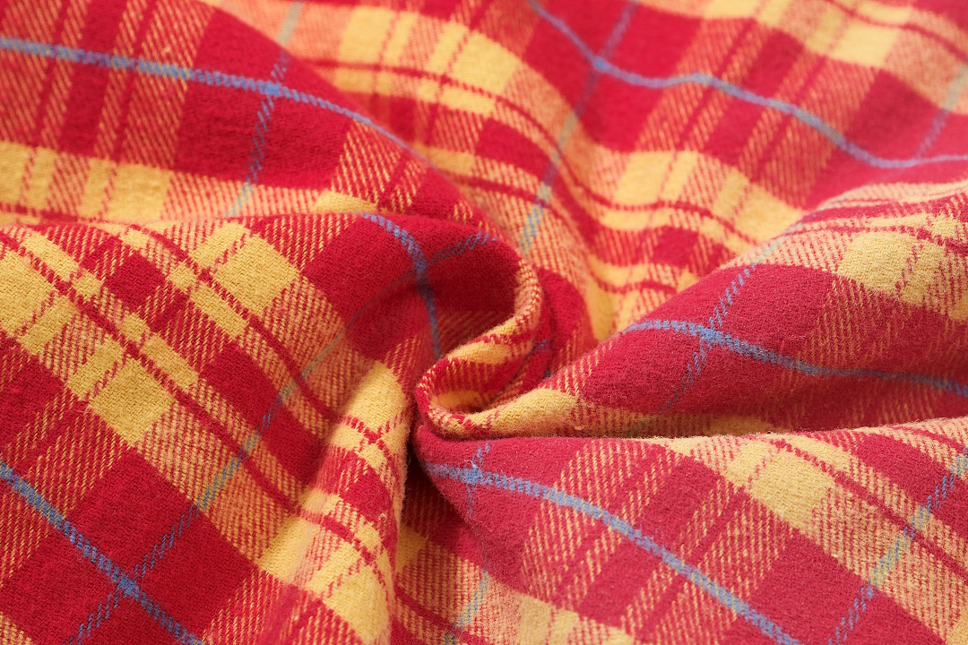 Unbranded 268 FAR FARFROMWHAT WASHED FLANNEL SHIRTS Water Ink Red Yellow S-L 3270# - Image 18