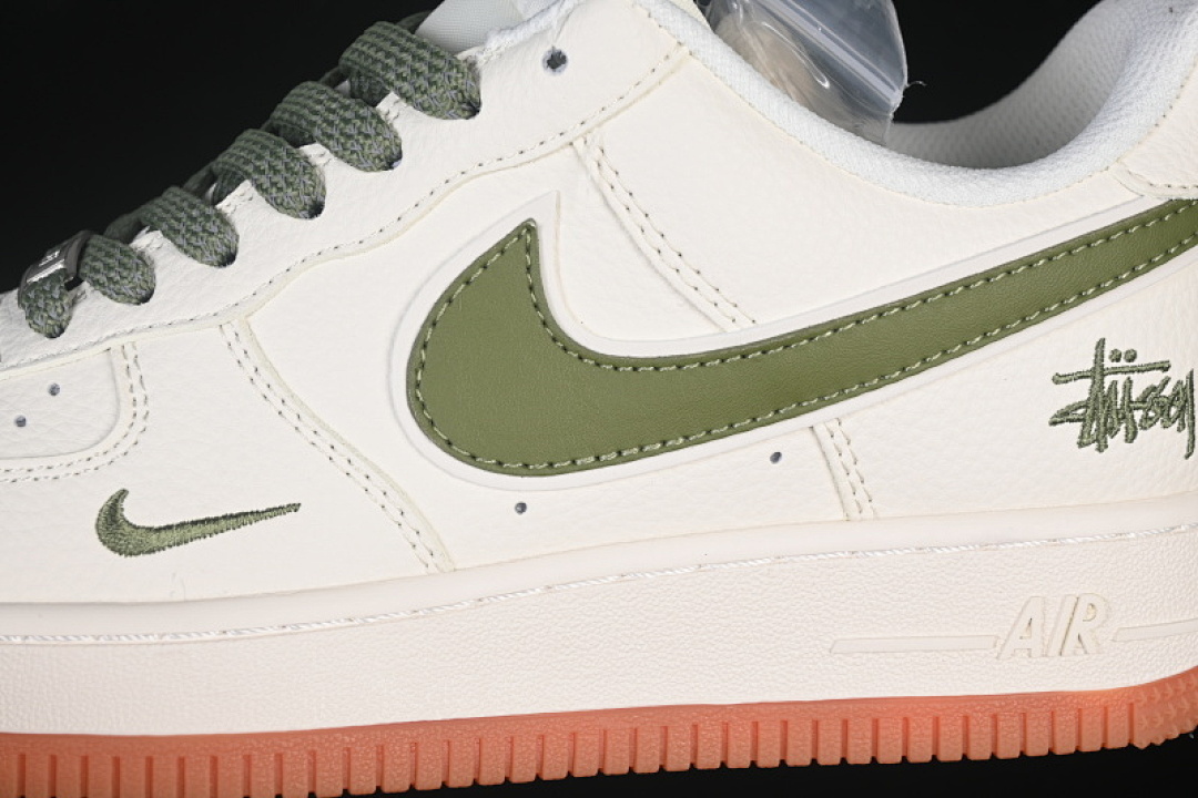 Nike [XX3168-127]-[AIR FORCE 1 07 LOW CASUAL SNEAKERS GREEN/WHITE/ORANGE]-[WOMAN:36-39]-[MAN:40-45] - Image 7