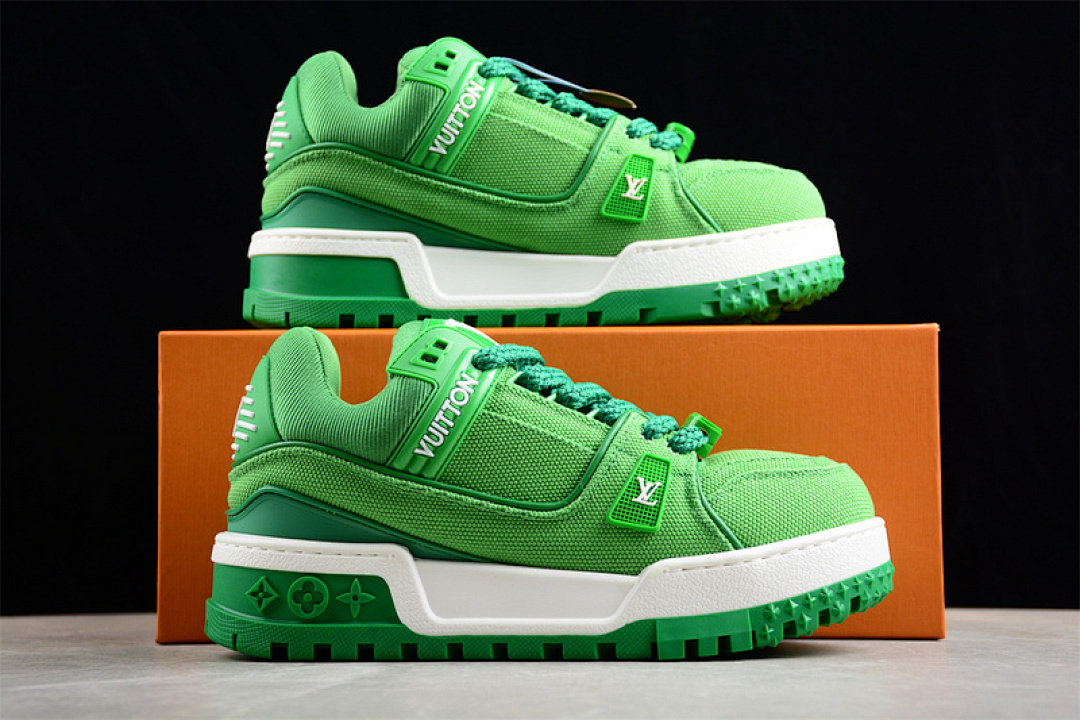 Louis Vuitton [L*V TRAINER MAXI WHITE/GREEN]-[WOMAN:35-39]-[MAN:40-45] - Image 2