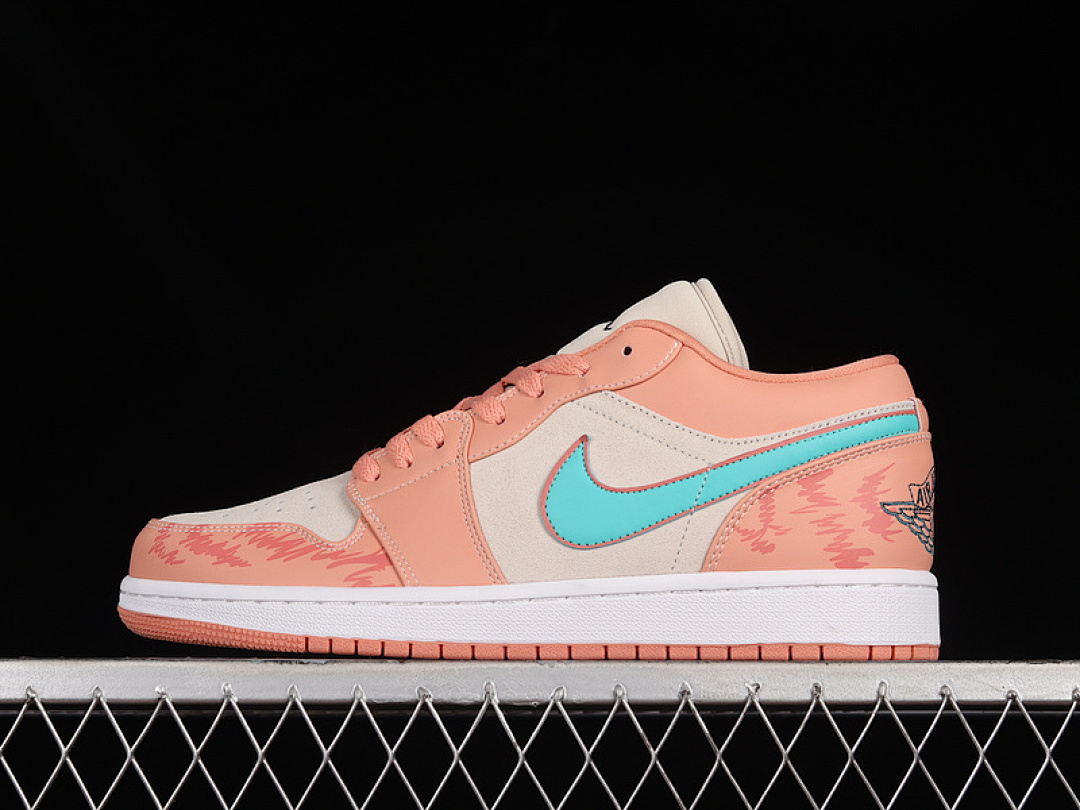 Jordan [DC0774-800]-[AIR JORDAN 1 LOW LIGHT MADDER ROOT/DARK TEAL GREEN]-[WOMAN:36-39]-[MAN:40-46], photo 1