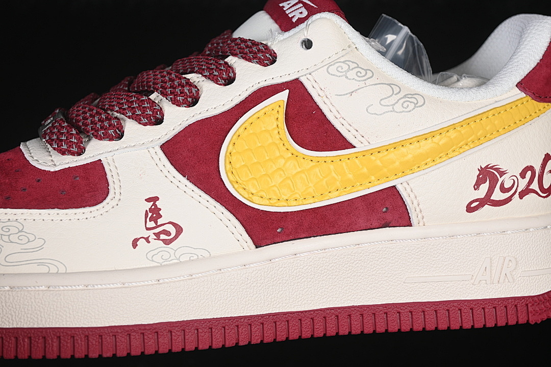 Nike [HT5088-611]-[AIR FORCE 1 07 LOW WHITE/RED/YELLOW]-[WOMAN:36-39]-[MAN:40-45] - Image 8