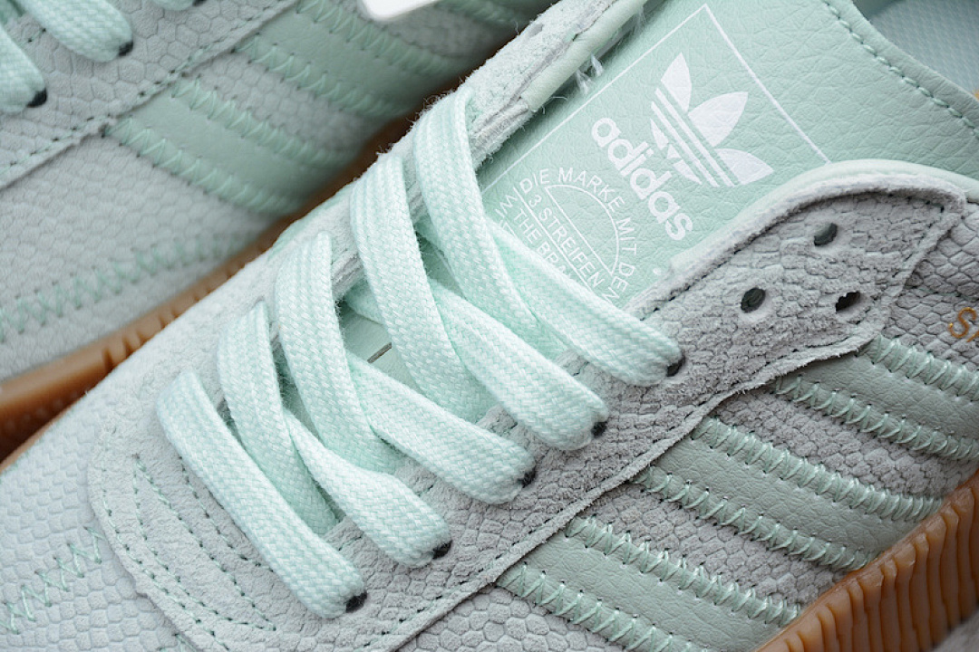 Adidas [B28166]-[SAMBAROSE LEATHER VAPOUR GREEN/VAPOUR GREEN/GUM 3]-[WOMANl36-39 1/3]-[MAN:40-44]-[OG00116] - Image 9