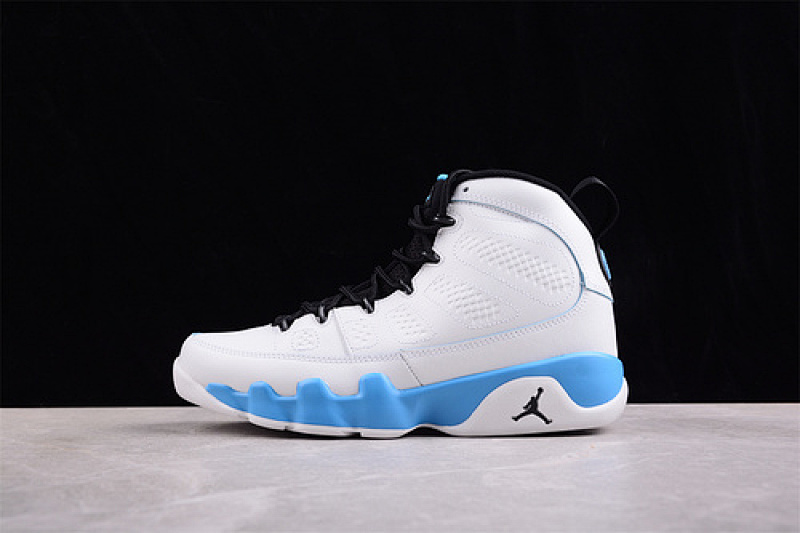 Jordan AIR Jordan 9 RETRO SUMMIT WHITE/BLACK/DARK POWDER BLUE · FQ8992-101, photo 1